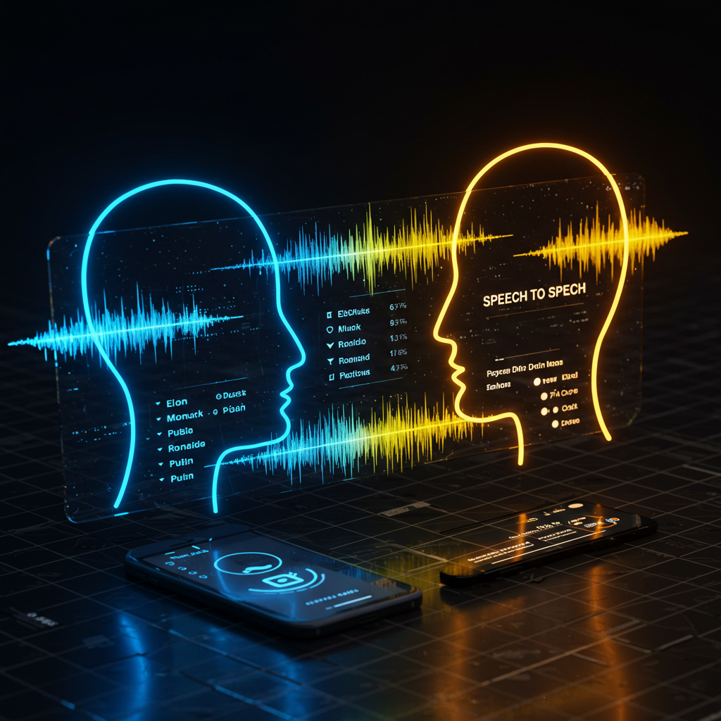 Speech to Speech - New feature illustration