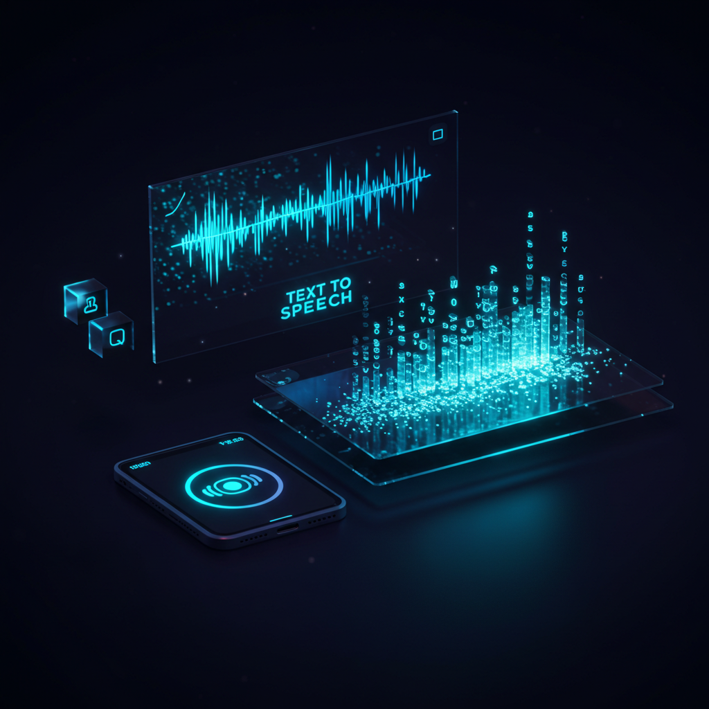 Text to Speech - AI Powered feature illustration